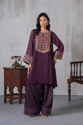 2 Piece Chiffon Suit (FR1070)